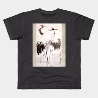 Two Crane in the Water Kids T-Shirt